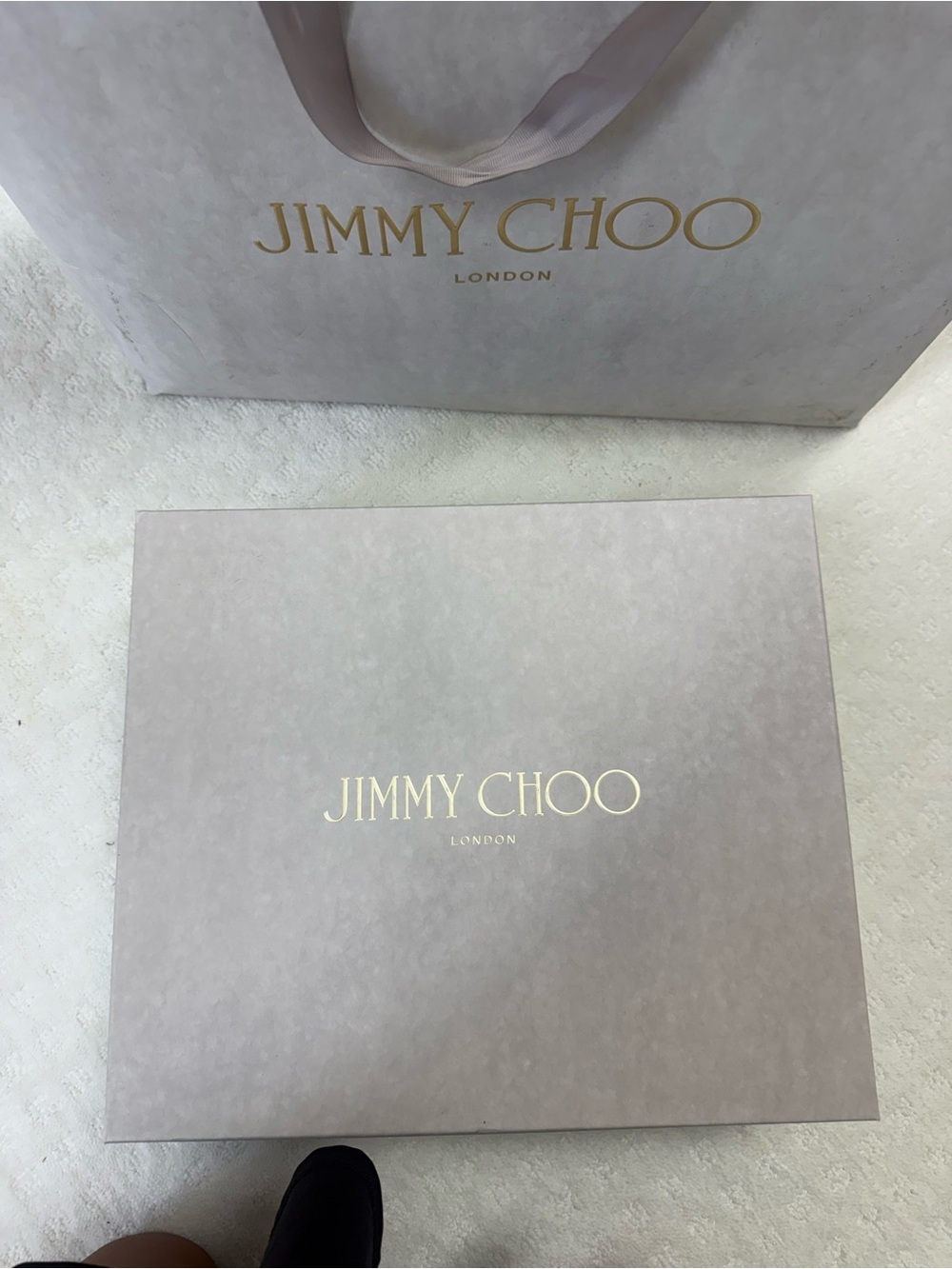 Jimmy choo box and bag